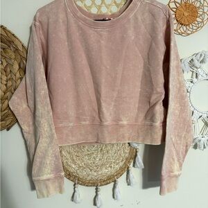 Altar'd State faded blush crewneck sweatshirt